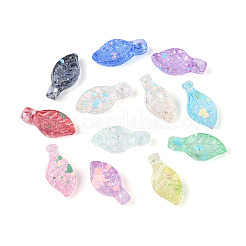 Transparent Spray Painted Acrylic Pendants&nbsp;ACRP-T011-07M