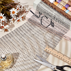 Polyester Rhinestones Mesh Fabric&nbsp;DIY-WH0170-39B