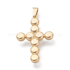 PVD Vacuum Plating 304 Stainless Steel Rhinestone Big Pendants&nbsp;STAS-O138-08G