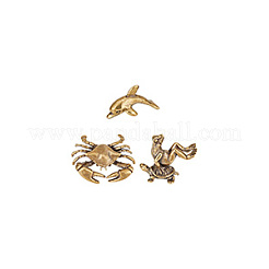 3Pcs 3 Styles Antique Bronze Brass Display Decoraions&nbsp;DJEW-NB0001-44