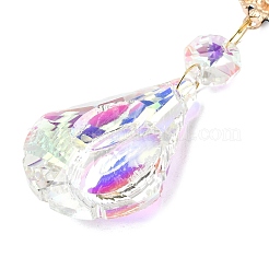 Alloy Rhinestones & Glass Charm Suncatchers&nbsp;HJEW-E013-01G-B