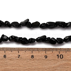 Natural Black Tourmaline Beads Strands&nbsp;G-I389-A30-AB