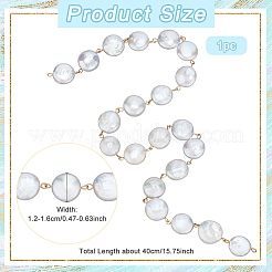 Pearl & 304 Stainless Steel Link Chain&nbsp;AJEW-PH01617