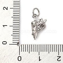 Brass Micro Pave Cubic Zirconia Pendants&nbsp;KK-P308-71P