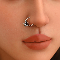 304 Stainless Steel Halloween Spider Hoop Nose Rings for Men Women&nbsp;AC7796