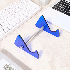 1-Tier Acrylic Keyboard Display Stands with Platinum Plated Iron Supports&nbsp;ODIS-WH20015-06D-03