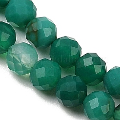 Natural Green Onyx Agate(Dyed & Heated) Beads Strands&nbsp;G-D347-A04-4mm