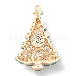 Christmas Zinc Alloy Rhinestone Pendnats&nbsp;PALLOY-K008-01C-KCG