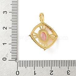 Brass Micro Pave Cubic Zirconia Pendants&nbsp;LS-KK-F905-17G