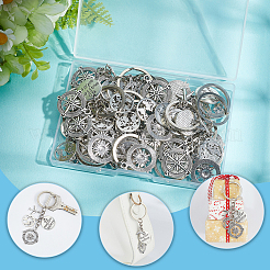 20Pcs Travel Theme Alloy Keychain&nbsp;KEYC-SC00022