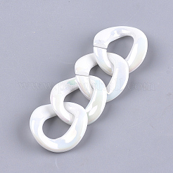 Acrylic Imitation Pearl Linking Rings&nbsp;OACR-S024-46