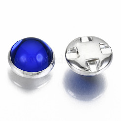 4-Hole Translucent Acrylic Sewing Buttons&nbsp;BUTT-T008-10mm-M-S