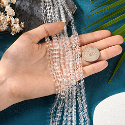 7 Strands 7 Styles Transparent Glass Bead Strands&nbsp;GLAA-TA0002-73
