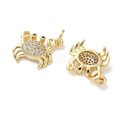 Brass Micro Pave Cubic Zirconia Pendants&nbsp;KK-H280-06B-G