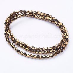 Electroplate Glass Beads Strands&nbsp;EGLA-J026-3mm-F16