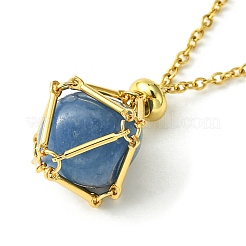 304 Stainless Steel Macrame Pouch Braided Gemstone Holder&nbsp;NJEW-JN04468-02