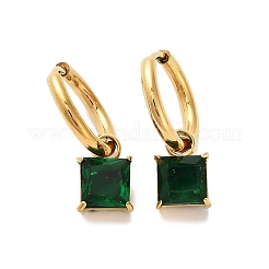 304 Stainless Steel Crystal Rhinestone Hoop Earrings&nbsp;EJEW-G423-08G-02