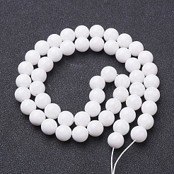 Natural Mashan Jade Round Beads Strands&nbsp;X-G-D263-8mm-XS01