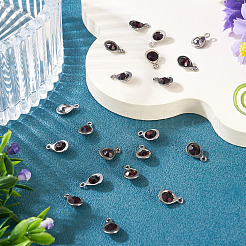 20Pcs Faceted Glass Charms&nbsp;RGLA-TADJ0001-01E