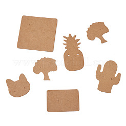 Cactus & Cat & Pineapple & Tree & Square & Rectangle Shape Earring Display Cards&nbsp;EDIS-TA0001-001
