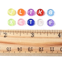 500Pcs 10 Colors Transparent Acrylic Beads&nbsp;TACR-FS0001-57