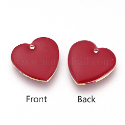Brass Enamel Pendants&nbsp;KK-Q679-05G