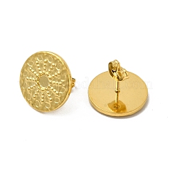 Ion Plating(IP) 304 Stainless Steel Stud Earring Cabochon Settings&nbsp;EJEW-I281-11G