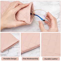 AHADEMAKER 4Pcs 2 Colors PU Imitation Leather Slip-in Glasses Case&nbsp;AJEW-GA0005-22