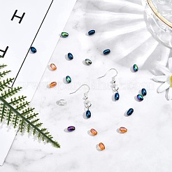 10 Strands 2 Style Electroplate Glass Beads Strands&nbsp;EGLA-FH0001-10