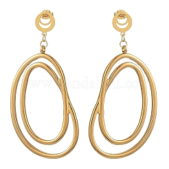 304 Stainless Steel Stud Dangle Earrings&nbsp;EJEW-JE07387