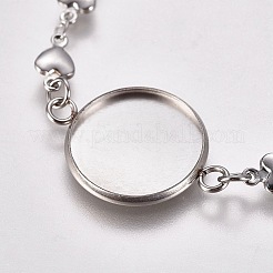 Tarnish Resistant 304 Stainless Steel Bracelet Making&nbsp;LS-STAS-L248-009P