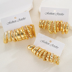 CCB Plastic Stud Earrings Sets for Women&nbsp;WG4BA1F-01