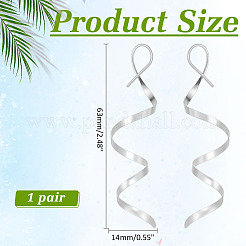 1 Pair 925 Sterling Silver Dangle Earrings&nbsp;EJEW-ME0001-16