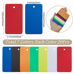 140Pcs 7 Colors PVC Plastic Blank Big Pendants&nbsp;KY-SP0001-73
