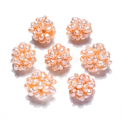 Round Natural Cultured Freshwater Pearl Beads&nbsp;PEAR-N020-04B