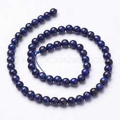 16 inch Grade A Round Dyed Natural Lapis Lazuli Beads Strand&nbsp;G-GSR4mmC123