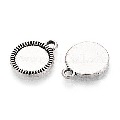Tibetan Style Alloy Pendant Cabochon Settings&nbsp;PALLOY-N178-01AS
