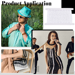 20 Yards Polyester Musical Note Lace Trim&nbsp;OCOR-FG0002-83C