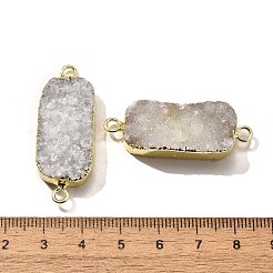 Natural Dyed Quartz Crystal Links Connector Charms&nbsp;G-K189-02LG-02