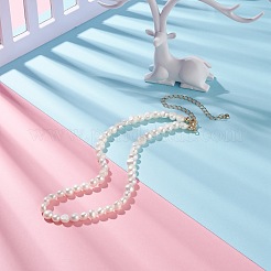 Vintage Natural Pearl Beaded Necklace for Women&nbsp;NJEW-JN03787-02