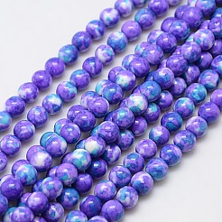 Synthetic Ocean White Jade Beads Strands&nbsp;G-L019-10mm-M