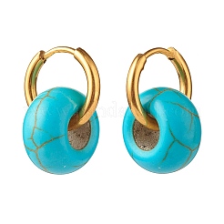 Synthetic Turquoise Chip Beads Jewelry Set&nbsp;SJEW-JS01223-03