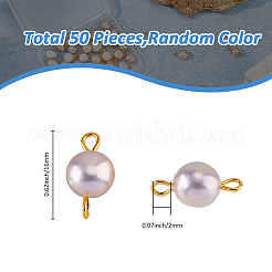 Natural Cultured Freshwater Pearl Connector Charms&nbsp;PALLOY-FH00006