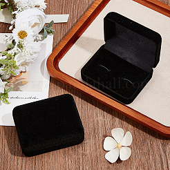2Pcs Flocking Cufflinks Boxes&nbsp;CON-BBC0001-17
