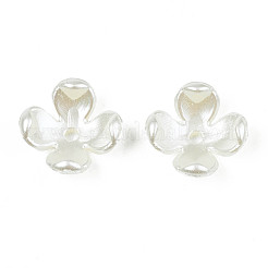 4-Petal ABS Plastic Imitation Pearl Bead Caps&nbsp;OACR-S020-31