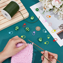 30Pcs Eco-Friendly ABS Plastic Knitting Crochet Locking Stitch Markers Holder&nbsp;IFIN-SC0001-96E