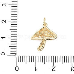 Brass Micro Pave Cubic Zirconia Pendants&nbsp;KK-D364-01G