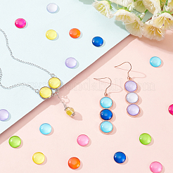 110Pcs 11 Color Glass Cabochons&nbsp;GGLA-PH0001-27