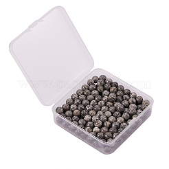 200Pcs Natural Map Stone/Polychrome Jasper/Picasso Stone/Picasso Jasper Beads&nbsp;G-CJ0001-61