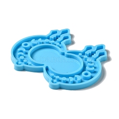 DIY Melting Crescent Moon with Moon Phase Pendant Silicone Molds&nbsp;DIY-I099-02